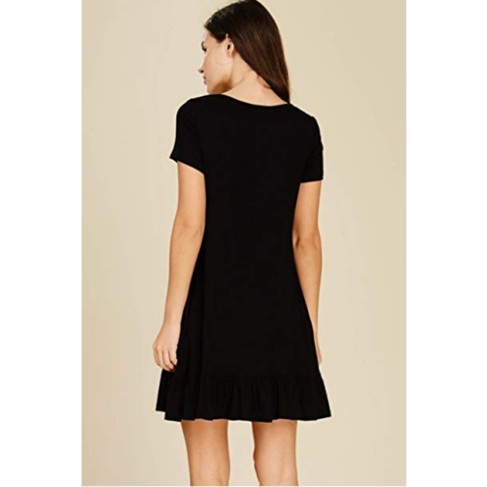 Women's Bottom Ruffle Dress - Picture 2 of 4